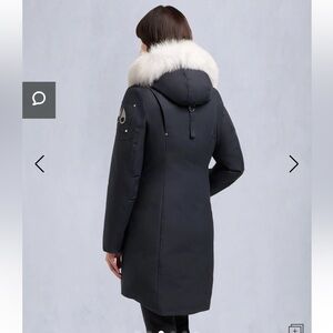 Moose Knuckles Original Stirling Parka in Navy / Natural Fox Fur NEW CONDITION